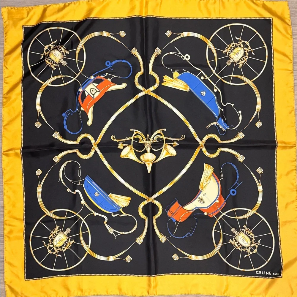 Celine Scarf - 100% silk - Picture 2 of 4